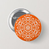 Badge Rond 5 Cm Poppy Mandala (Devant & derrière)