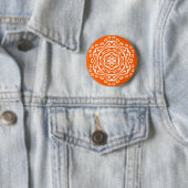 Badge Rond 5 Cm Poppy Mandala (En situation)