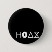 Badge Rond 5 Cm POPtRONiKA - HOAX - LOGO (Devant)