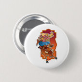 Badge Rond 5 Cm Porc de Bronco (Devant & derrière)