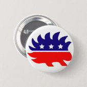Badge Rond 5 Cm Porc-épic de liberté (Devant & derrière)