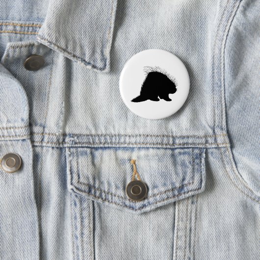 Badge Rond 5 Cm Porcupine (En situation)