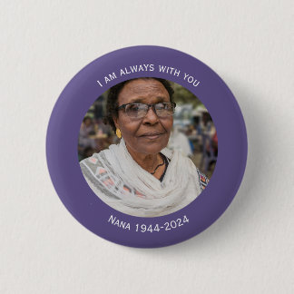 Badge Rond 5 Cm Portable photo personnalisée, funérailles, Mariage