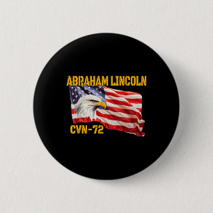 Badge Rond 5 Cm Porte-avions Abraham Lincoln Cvn-72 Ve
