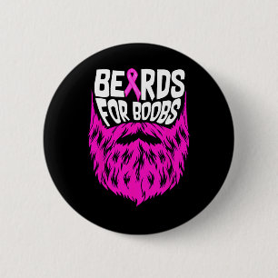 Badge Rond 5 Cm Porte Pour Le Soutien De Sensibilisation Au Cancer