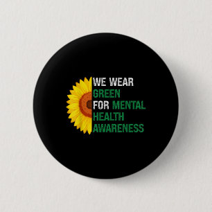 Badge Rond 5 Cm Porter le soutien vert Sensibilisation à la santé