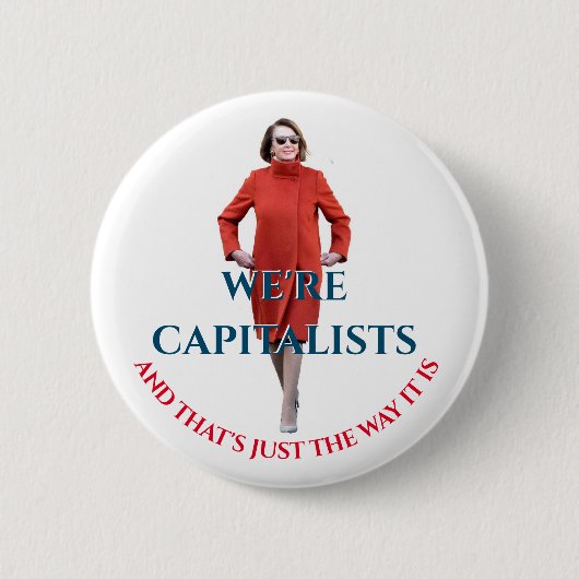 Badge Rond 5 Cm Porter Nancy-Red (Devant)