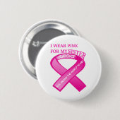 Badge Rond 5 Cm Porter rose (Devant & derrière)