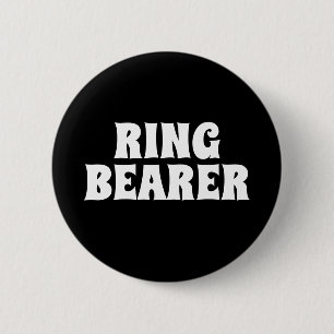 Badge Rond 5 Cm Porteur à sonneries élégant Mariage classique cade