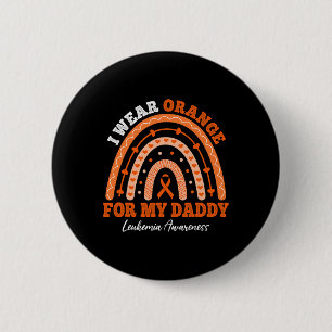 Badge Rond 5 Cm Portez Du Ruban Orange Pour Daddy Leukemia Awarene