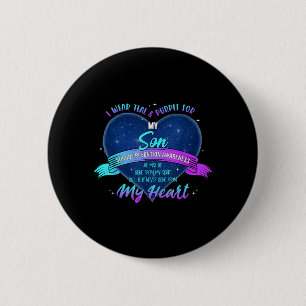 Badge Rond 5 Cm Portez du sarcelle violet pour la prévention du su