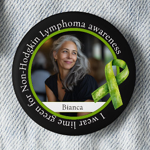 Badge Rond 5 Cm Portez du vert citron pour la sensibilisation au l