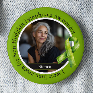 Badge Rond 5 Cm Portez du vert citron pour la sensibilisation au l