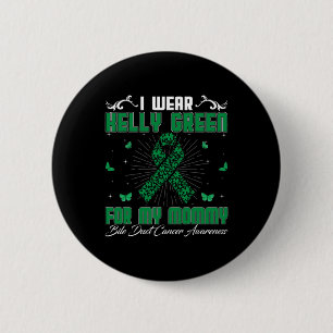 Badge Rond 5 Cm Portez Kelly Green pour la sensibilisation au canc