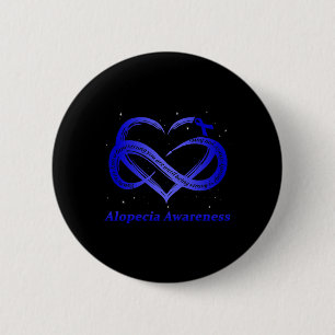 Badge Rond 5 Cm Portez Le Bleu Pour Le Guerrier De Sensibilisation