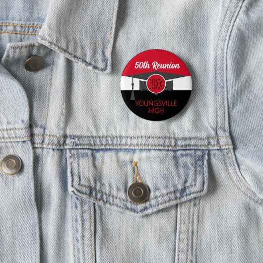 Badge Rond 5 Cm Portez-le ! Bouton Réunion de classe personnalisée (En situation)