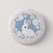 Badge Rond 5 Cm Portez le Lapin (Devant)