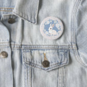 Badge Rond 5 Cm Portez le Lapin (En situation)