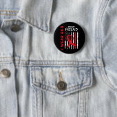 Badge Rond 5 Cm Portez Le Rouge Pour Mon Ami Sensibilisation Aux M (En situation)