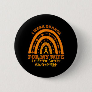 Badge Rond 5 Cm Portez Orange Pour La Sensibilisation Au Cancer De