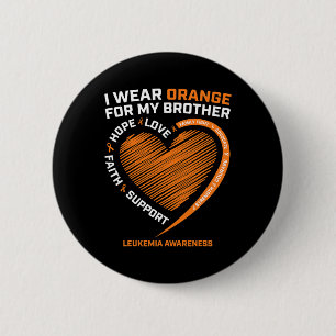 Badge Rond 5 Cm Portez Orange Pour Mon Prothèse De Sensibilisation