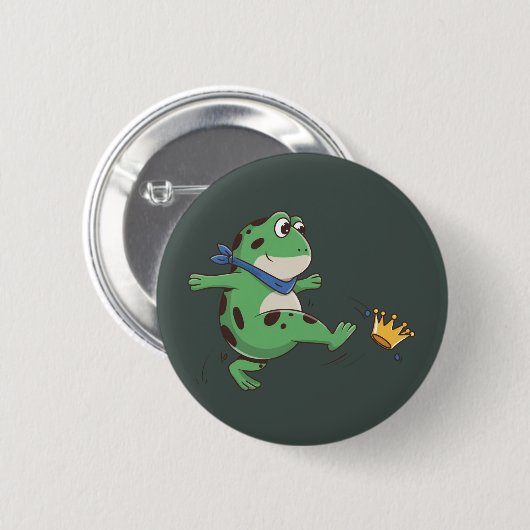 Badge Rond 5 Cm Portland Frog Protest Anti ICE  (Devant & derrière)