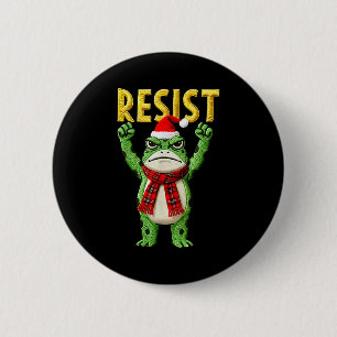Badge Rond 5 Cm Portland Grenouille Protestation Femmes Grenouille