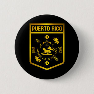 Badge Rond 5 Cm Porto Rico Emblem