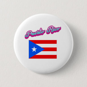 Badge Rond 5 Cm Porto Rico en fête