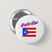 Badge Rond 5 Cm Porto Rico en fête (Devant & derrière)