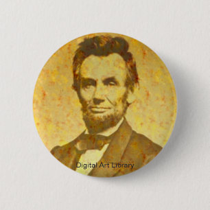 Badge Rond 5 Cm Portrait 1864 de Lincoln