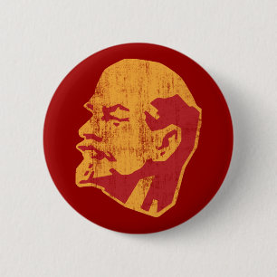 Badge Rond 5 Cm portrait de cccp de Vladimir Lénine