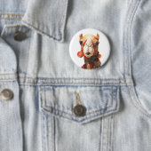 Badge Rond 5 Cm Portrait de chameau (En situation)