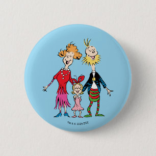 Badge Rond 5 Cm Portrait de famille de Cindy Lou Who
