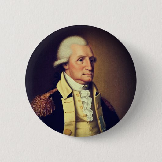 Badge Rond 5 Cm Portrait de George Washington (1790) (Devant)