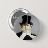 Badge Rond 5 Cm Portrait de Giuseppe Verdi par Giovanni Boldini (Devant & derrière)