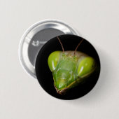 Badge Rond 5 Cm Portrait de mante en prière (Devant & derrière)