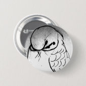 Badge Rond 5 Cm Portrait de perruche (Devant & derrière)