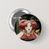 Badge Rond 5 Cm portrait de princesse (Devant & derrière)