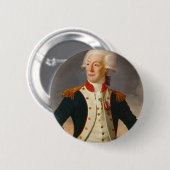 Badge Rond 5 Cm Portrait du Marquis De Lafayette (Devant & derrière)