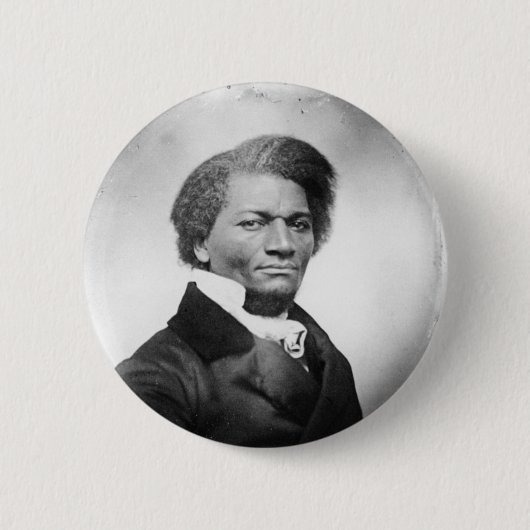 Badge Rond 5 Cm Portrait Frederick Douglass ~ 1847 (Devant)