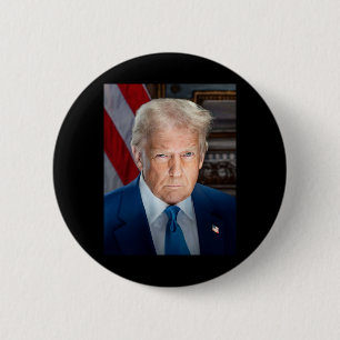 Badge Rond 5 Cm Portrait officiel de la Maison Blanche Donald J Tr