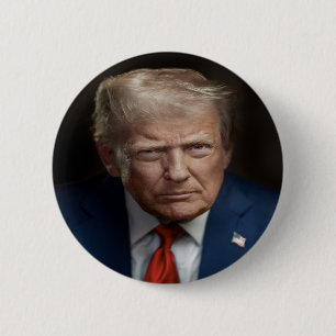 Badge Rond 5 Cm Portrait officiel du président Donald Trump