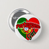 Badge Rond 5 Cm Portugaise (Devant & derrière)