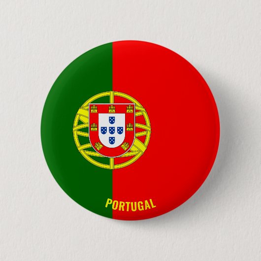 Badge Rond 5 Cm Portugal Drapeau charmant patriotique (Devant)