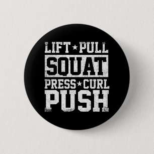 Badge Rond 5 Cm Pose de levage - Gymnase d'entraînement Bodybu d'h