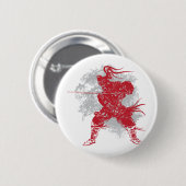Badge Rond 5 Cm Pose de samouraïs (Devant & derrière)