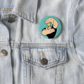 Badge Rond 5 Cm Pose de trame photo Johnny Bravo (En situation)