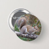 Badge Rond 5 Cm Pose d'écureuil (Devant & derrière)