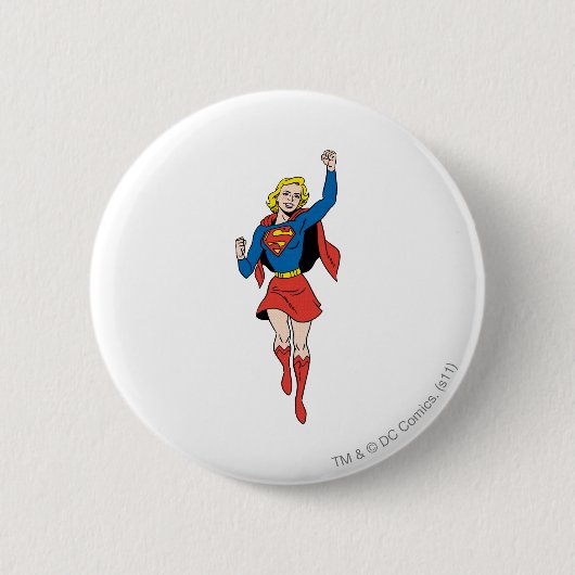 Badge Rond 5 Cm Pose Supergirl 4 (Devant)